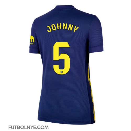 Camiseta Atletico Madrid Johnny Cardoso #5 Visitante Equipación para mujer 2025-26 manga corta
